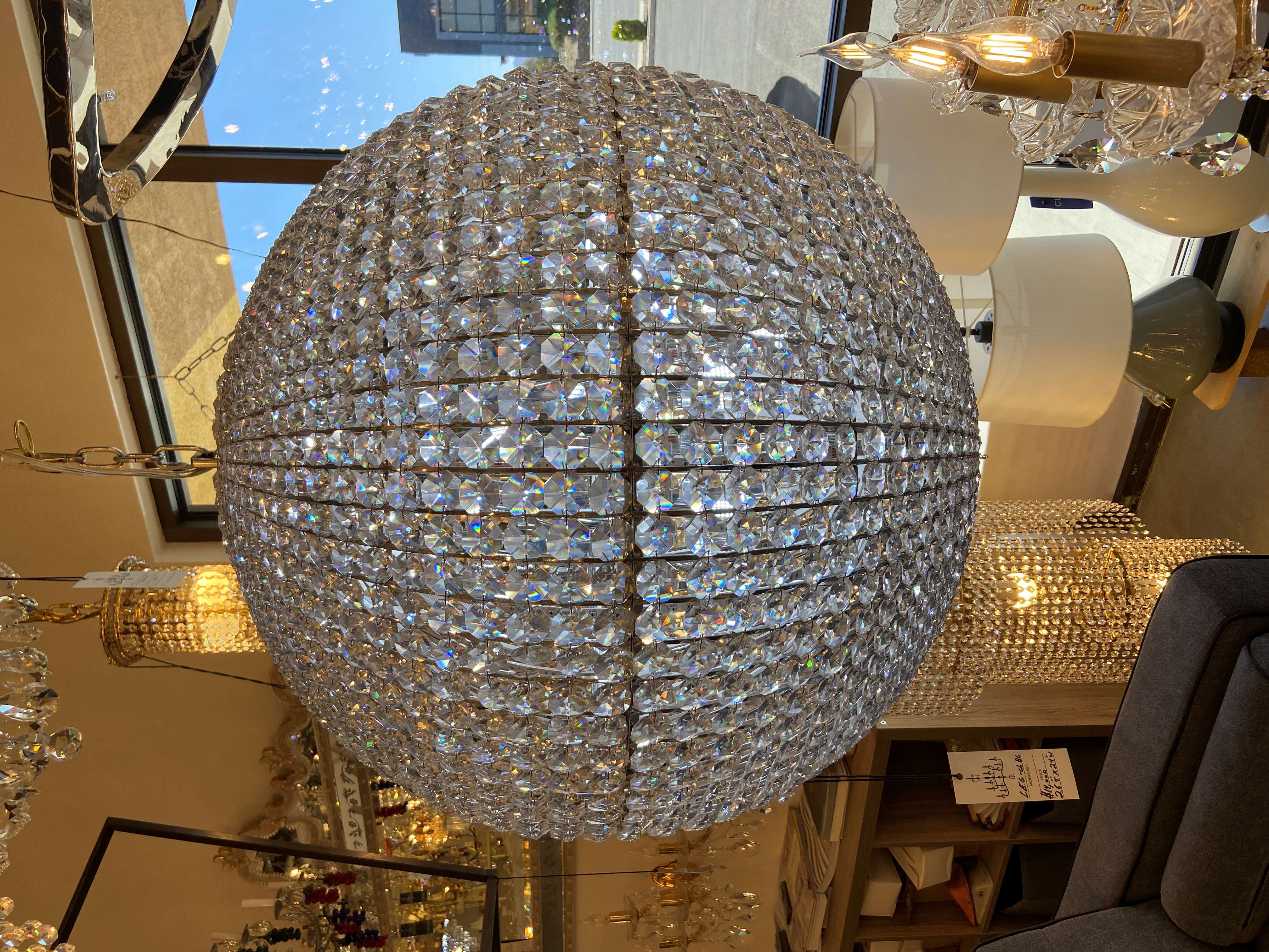 Large Crystal Ball with LED lights